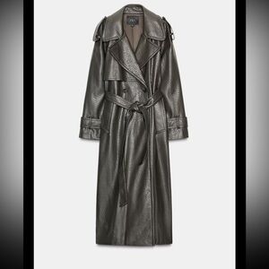 Zara Faux Leather Coat . LOOKING TO BUY . IM NOT SELLING